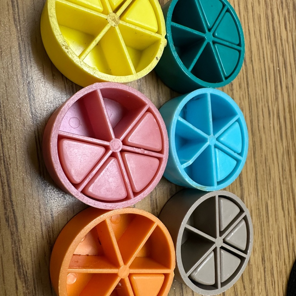 1980s Trivial Pursuit Young Players Edition pieces